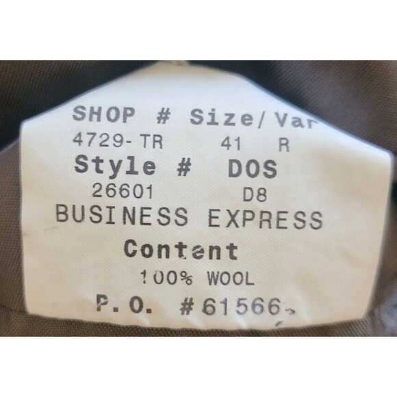 JoS. A. Bank Wool Sportscoat Olive Size 41R - Picture 5 of 5